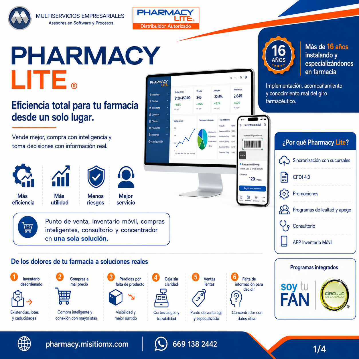 Pharmacy Lite sistema para farmacias